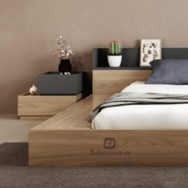 giường ngủ bằng gỗ kiểu Nhật