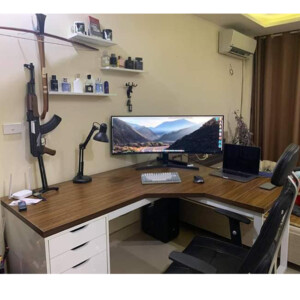 bàn L 1 hộc tủ