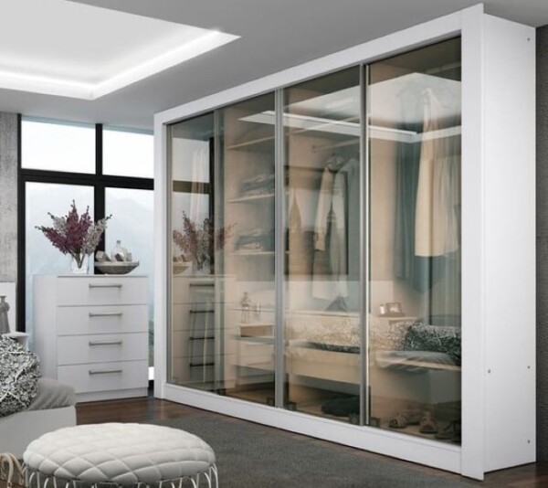 Tủ quần áo gỗ công nghiệp cánh kính SF005