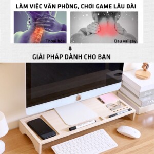 Kệ gỗ Có Ngăn Đựng Phụ Kiện